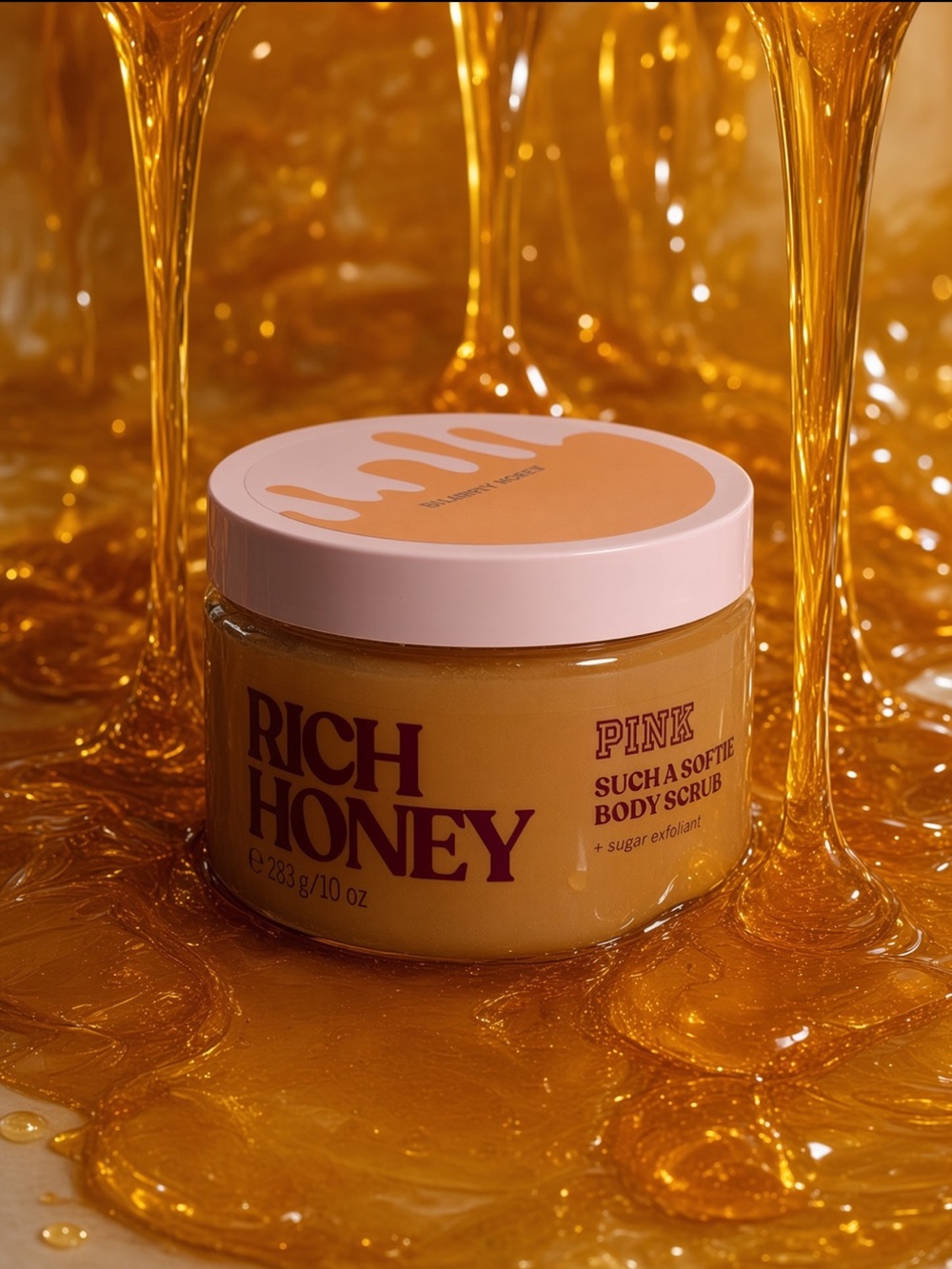 PINK Victoria’s Secret- RICH HONEY Such A Softie Body Scrub & Sugar Exfoliant